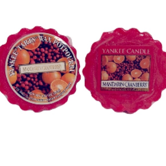 2 Yankee Candle Tarts MANDARIN CRANBERRY NEW 0.8 oz each - Picture 1 of 6